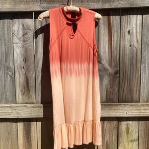 True Craft peach ombré dress